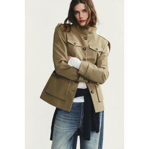 ZARA JACKET WITH SHOULDER TABS AND POCKETS